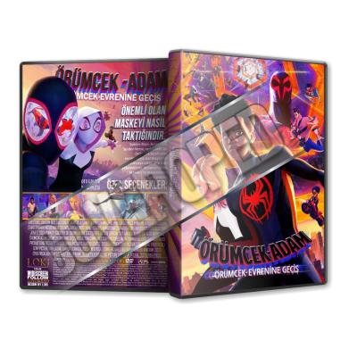 Örümcek-Adam Örümcek Evrenine Geçiş - Across the Spider-Verse - 2023 Türkçe Dvd Cover Tasarımı